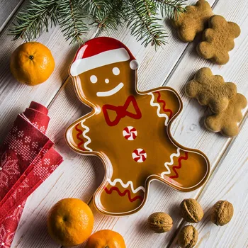 Porcelánový talíř GINGERBREAD 17 x 25 cm