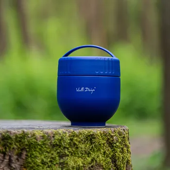 VIALLI DESIGN Fuori 0,68 l - termoska na polévku se lžičkou z nerezové oceli