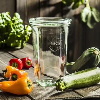 WECK Quadro 0,795 l - skleněná zavařovací sklenice typu wek s víčkem