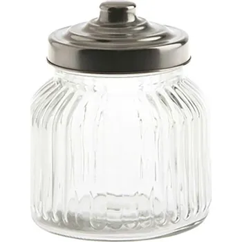 Zavařovací sklenice LA PORCELLANA BIANCA Tuscania 0,6 l - dekorativní sklenice s víkem