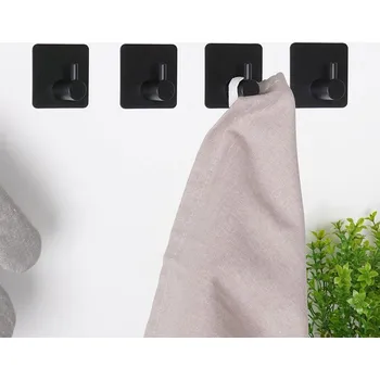 Věšák Věšáky / Samolepící nástěnné háčky z nerezové oceli 4 ks.