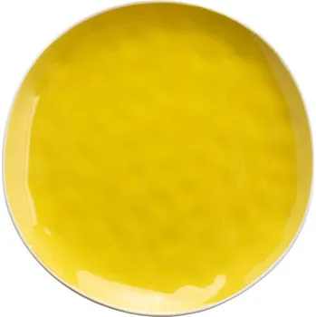 Talíř Mělký keramický jídelní talíř FLORINA ARANCINI YELLOW 27 cm