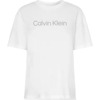 Dámské tričko Calvin Klein SS Boyfriend - bright white Bílý (XS)