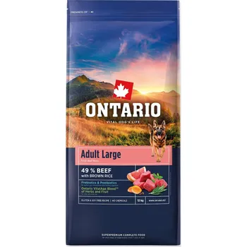 Krmivo pro psa Ontario Adult Large Beef & Brown Rice 2x12kg