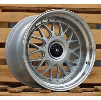 Alu kolo Alu kola Racing Line XE244, 19x9.5 5x120 ET25, stříbrná + leštěný límec