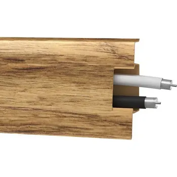 Podlahová lišta Podlahová soklová lišta MD60 - b.86 hnědá - DUB Rustik (délka 2,5m)