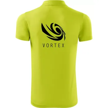 Pánská košile Vortex logo jednobarevné - Polokošile Victory sportovní (dresovina) - XL ( Limetková )