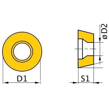 dílenský stroj BOW Břitová destička R RNMM1003MO, 3441702