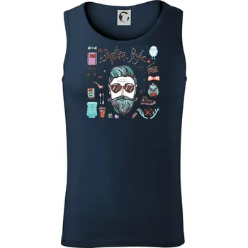 Hipster style - Tílko pánské Core - XL ( Námořní modrá (velmi tmavá - téměř černá) )