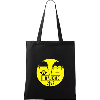Vortex hrajeme živě - Taška bavlněná - 42 x 38 cm ( Černá )