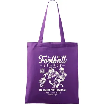 Football League plakát - Taška bavlněná - 42 x 38 cm ( Fialová )