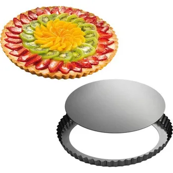 Nádoba na pečení TESCOMA Delici 28 cm šedá – ocelová koláčová forma s odnímatelným dnem