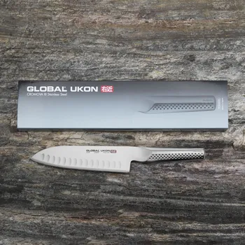Kuchyňský nůž GLOBAL Ukon 18,5 cm - japonský nůž Santoku z nerezové oceli