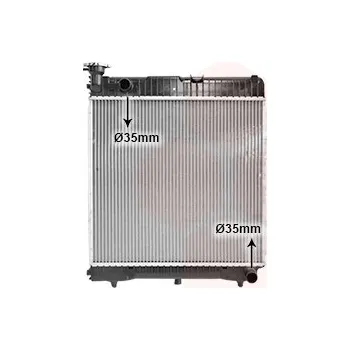 Chladič motoru Chladič, chlazení motoru VAN WEZEL 30002085