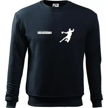 Handball sport - Mikina Essential dětská - 158 cm/12 let ( Námořní modrá (velmi tmavá - téměř černá) )