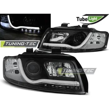 Přední světlomet Tuning-Tec Přední čirá LED světla Audi A4 (2000 - 2004) - Tube Light - černé