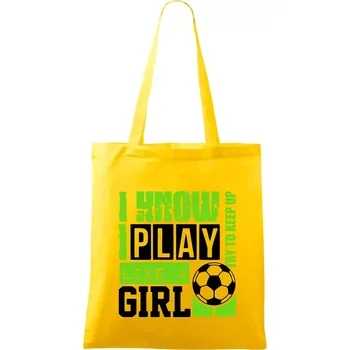 Play girl - Taška bavlněná - 42 x 38 cm ( Žlutá )