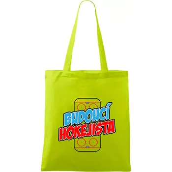 Budoucí hokejista - Taška bavlněná - 42 x 38 cm ( Limetková )