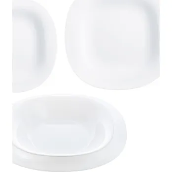 Talíř Sada skleněných desek pro 6 osob LUMINARC CARINE 18 eq.