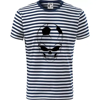 Pánské oblečení Fotbal lebka míč - Triko na vodu - XL ( Prouhovaná )