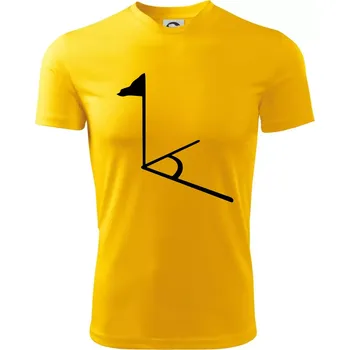 Rohový praporek - Dětské triko sportovní (dresovina) - 158 cm/12 let ( Žlutá )