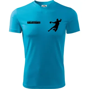 Handball sport - Dětské triko sportovní (dresovina) - 134 cm/8 let ( Světlý tyrkys )