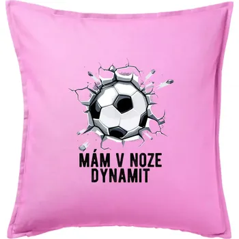 Polštář Mám v noze dynamit - Polštář 50x50 - 50x50 - Pouze potah ( Růžová )