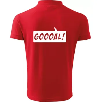 Pánská košile Goooal - Polokošile pánská Pique Polo 203 - 4XL ( Červená )