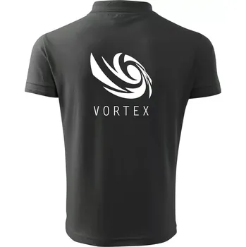 Pánská košile Vortex logo jednobarevné - Polokošile pánská Pique Polo 203 - XL ( Tmavá břidlice (šedá se zeleným nádechem) )