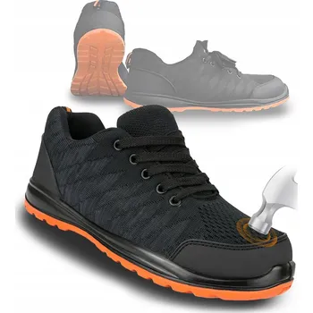 Pracovní obuv PRACOVNÍ BEZPEČNOSTNÍ BOTY LEHKÉ polobotky LETNÍ SPORTOVNÍ kompozitní špička velikost 46