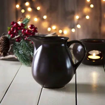 Kameninový džbánek na svařené víno KERA CERAMIKA BOLEK HNĚDÝ 0,7&nbsp;l