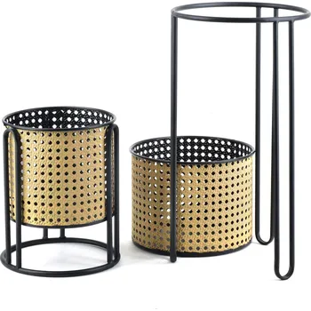 Obal na květináč Květináče / Kovové květináče na stojanu MONDEX SWEN WIEDEEN PLEASANT 2 ks.