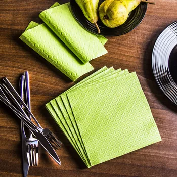 Papírový ubrousek Dekorační papírové ubrousky PAW DECOR COLLECTION GREEN 20 ks.