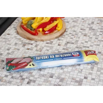 Tvořítko na led Sáčky na mražené potraviny s klipy JAN NIEZNĘDNY 50 ks.