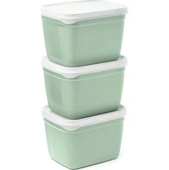 Dóza na potraviny Nádoby na mrazení AMUSE OPTIFRIDGE BIO 1,2 L 3 ks.