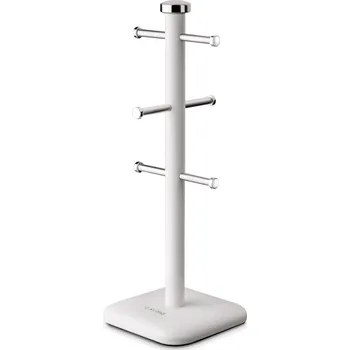 Ocelový stojan na hrnky STARKE PRO GRAVA WHITE