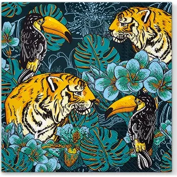 Papírový ubrousek Dekorační papírové ubrousky PAW WILD NATURE GRANITE 20 ks.