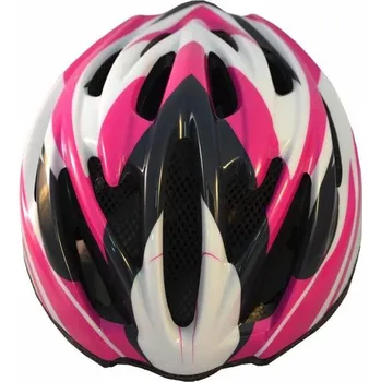 Cyklistická přilba Přilba Sting Milargo M-L (55-61 cm) růžovo-černo-bílá