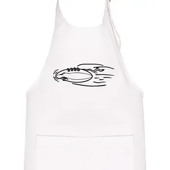 Kuchyňská zástěra Americký fotbal letící míč - Dětská zástěra na vaření - Univerzální velikost ( Bílá )