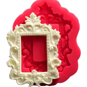 Forma na pečení Cesil Silikonová forma Ráměček zdobený 11 x 7,5 cm