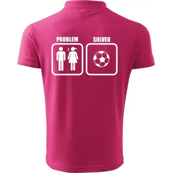 Pánská košile Problém fotbal - Polokošile pánská Pique Polo 203 - 4XL ( Purpurová )