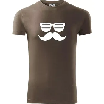 Pánské oblečení Mustache brýle - Viper FIT - Pánské zůžené tričko - M ( Army )