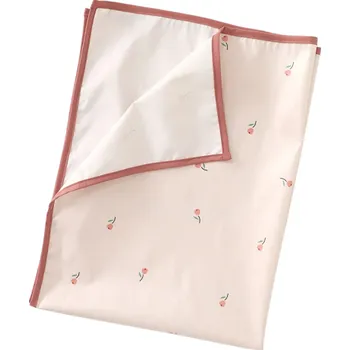 Přebalovací podložka Voděodolná přebalovací podložka TPU Růžový květ Opakovaně použitelná vložka do postýlky Omyvatelná podložka pro novorozence a kojence