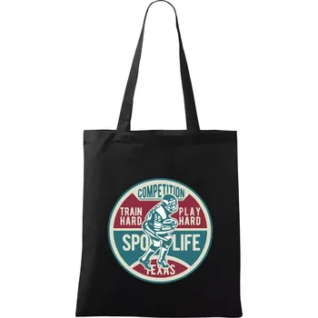 Football Competition - Taška bavlněná - 42 x 38 cm ( Černá )