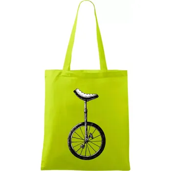 jednokolka kreslená - Taška bavlněná - 42 x 38 cm ( Limetková )