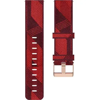 Řemínek na hodinky Nylonový řemínek Ricardo 20mm (pro Garmin Venu, Venu Sq, Venu Sq 2, Venu 2 plus aj.), červený, Quick Release