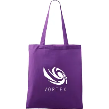 Vortex logo jednobarevné - Taška bavlněná - 42 x 38 cm ( Fialová )