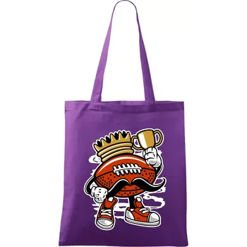 Americanos fotbal král - Taška bavlněná - 42 x 38 cm ( Fialová )