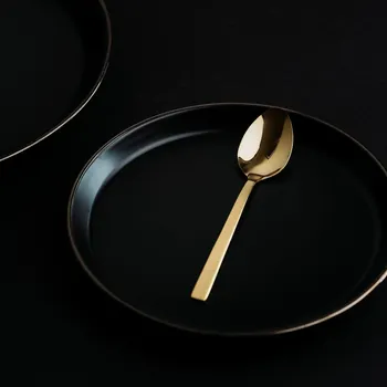 Příbor Kávové a čajové lžičky z nerezové oceli PIANO GOLD 3 ks.