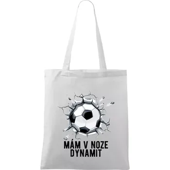 Nákupní taška Mám v noze dynamit - Taška bavlněná - 42 x 38 cm ( Bílá )